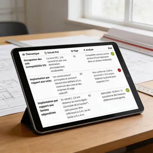 Vérification de faisabilité PLU et rapport de constructibilité UrbaPLUS